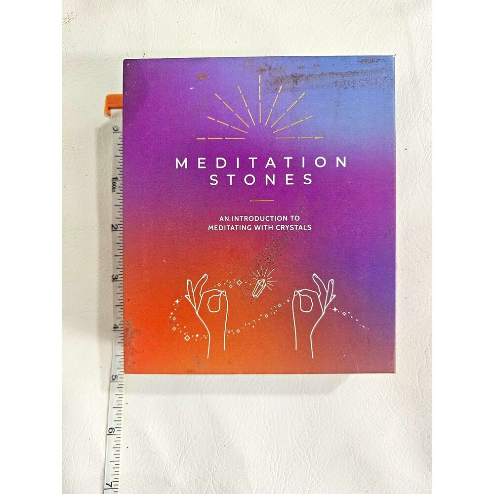 Meditation Stones Crystal Set & Box Kit for Meditating With Crystals NEW